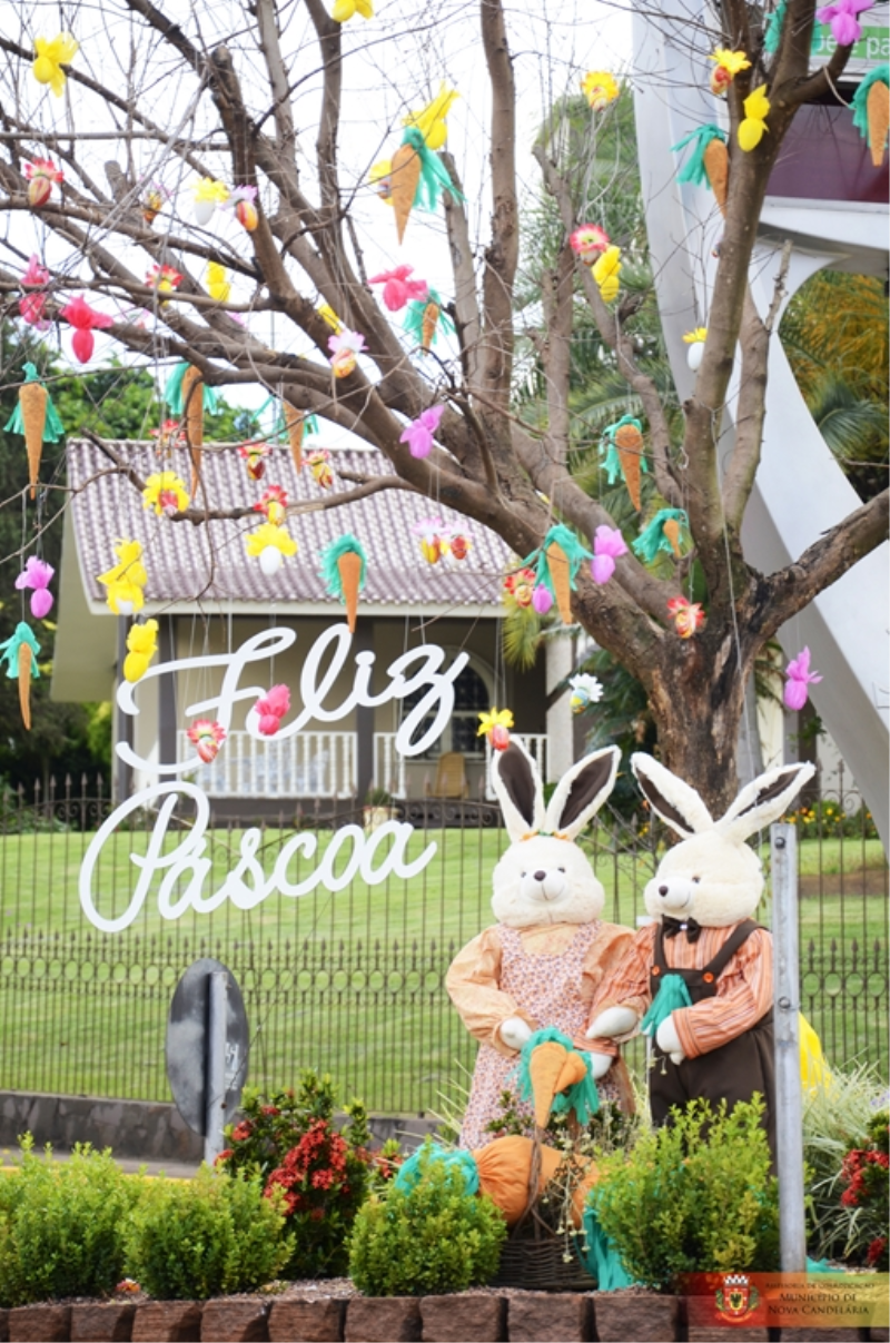Grupo Viver Feliz confecciona decoração de Páscoa 
